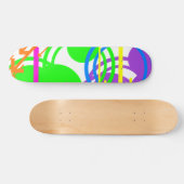 Dusche auf dem Farbskateboard Skateboard (Horizontal)