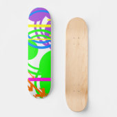Dusche auf dem Farbskateboard Skateboard (Vorderseite)