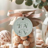 Dusche auf dem grünen Blumenstrauß Geschenkanhänger