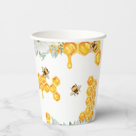 Dusche aus Bläschen-Honigwabendusche Pappbecher (Rückseite)