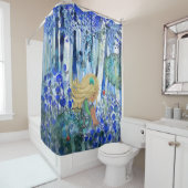 Dusche aus Blauwald mit Mädchenvorhang Duschvorhang (Beispiel)