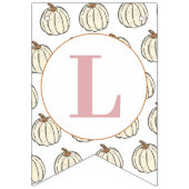 Dusche aus farbenfrohen Kürbiskuchen Wimpelkette (Zweite Fahne)