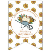 Dusche aus farbenfrohen Kürbiskuchen Wimpelkette (Erste Fahne)