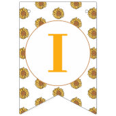 Dusche aus farbenfrohen Kürbiskuchen Wimpelkette (Dritte Fahne)