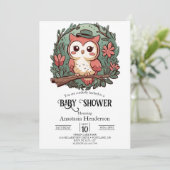 Dusche aus farbenfrohen Wäldern Einladung (Stehend Vorderseite)