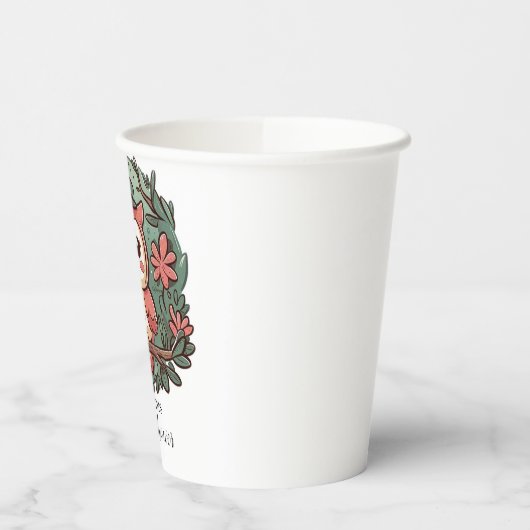 Dusche aus farbenfrohen Wäldern Pappbecher (Links)