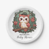 Dusche aus farbenfrohen Wäldern Pappteller (Vorderseite)