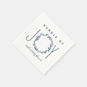Dusche aus Joy Blue Botanical Baby Serviette (Ecke)