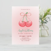 Dusche aus Rosinenbogen Einladung (Stehend Vorderseite)