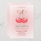 Dusche aus Rosinenbogen Einladung (Vorne/Hinten)