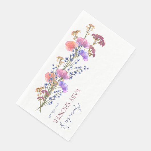 Dusche aus schwarzem Akryllisch-Bouquet Serviette (Ecke)