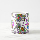 Dusche der Blumen-Tasse Kaffeetasse (Mittel)