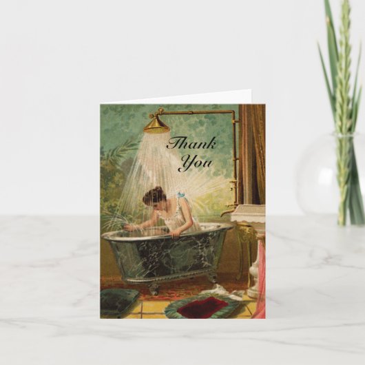 Dusche der Braut Danke Note Card (Vorderseite)