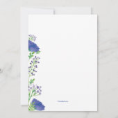 Dusche der Braut Einladung (Rückseite)