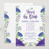 Dusche der Braut Einladung (Vorne/Hinten)