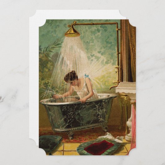 Dusche der Braut Einladung (Vorne/Hinten)