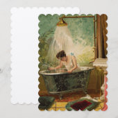 Dusche der Braut Einladung (Vorne/Hinten)