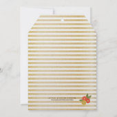 Dusche der Braut Glitzer & Blumen Dusche Einladung (Rückseite)