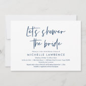 Dusche der Braut, Modernes Lässiges Brautparty Inv Einladung (Vorderseite)