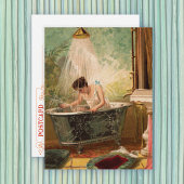 Dusche der Bride Postkarte
