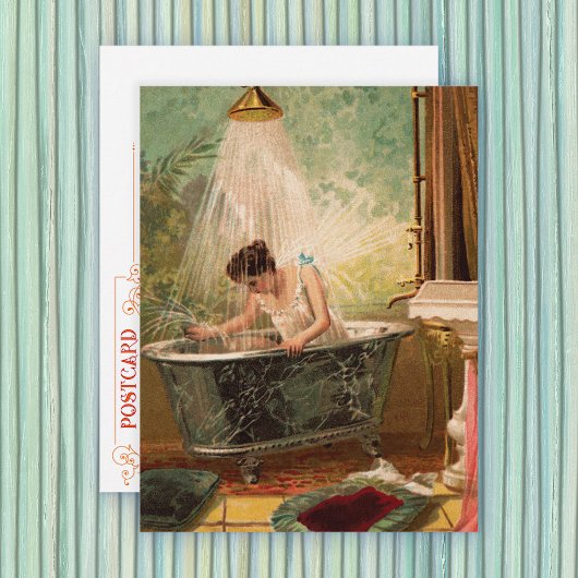 Dusche der Bride Postkarte