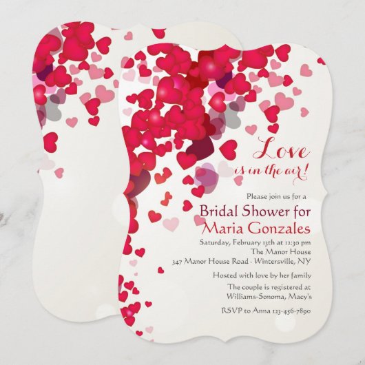 Dusche der Liebe Einladung (Vorne/Hinten)