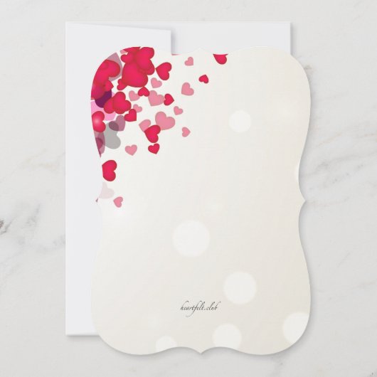 Dusche der Liebe Einladung (Rückseite)