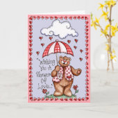 Dusche der Liebe - Grußkarte Karte (Gelbe Blume)