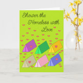 Dusche der Obdachlosen mit Liebe: Leere Karte (Gelbe Blume)