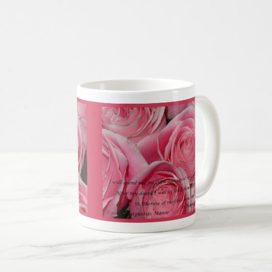 Dusche der Rosen, St.Therese, Tasse (VorderseiteRechts)