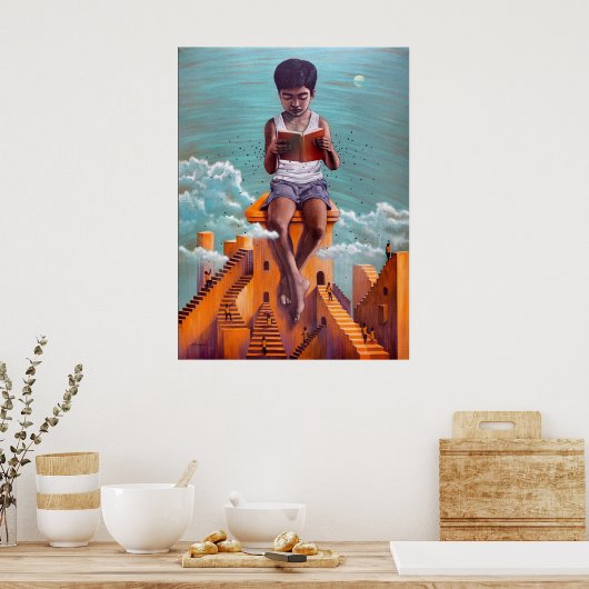 Dusche der Weisheit Poster (Küche)