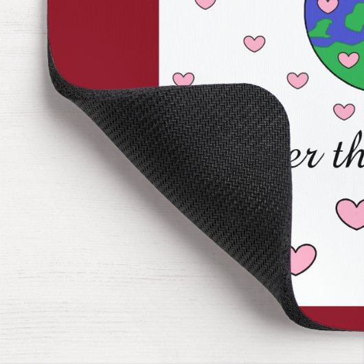 Dusche der Welt mit Liebe: Mousepad (Ecke)