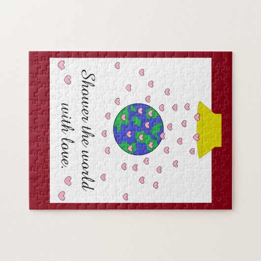 Dusche der Welt mit Liebe: Puzzle (Horizontal)