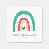 Dusche Doodle Rainbow Baby Dusche Serviette (Vorderseite)