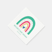 Dusche Doodle Rainbow Baby Dusche Serviette (Ecke)