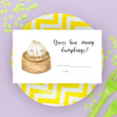 Dusche duftend - raten Sie, wie viele Knödel? Begleitkarte