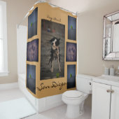 Dusche Duschvorhang (Beispiel)