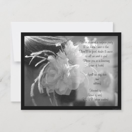 Dusche Einladung (Vorderseite)