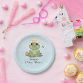 Dusche Frosch-Prinz-Baby Pappteller (Party)
