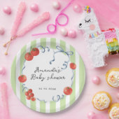 Dusche für Babybetten Pappteller (Party)