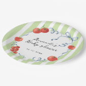 Dusche für Babybetten Pappteller (Schrägansicht)