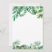 Dusche für Badewanne mit Dusche im Sommer Einladung (Rückseite)