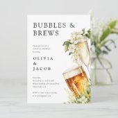 Dusche für Blasen und Brause Einladung (Stehend Vorderseite)