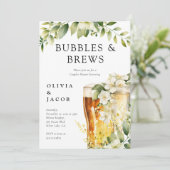 Dusche für Blasen und Brause Einladung (Stehend Vorderseite)