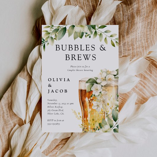 Dusche für Blasen und Brause Einladung