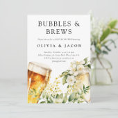 Dusche für Blasen und Brause Einladung (Stehend Vorderseite)