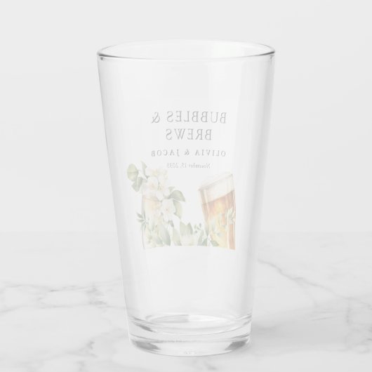 Dusche für Blasen und Brause Glas (Rückseite)