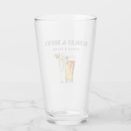 Dusche für Blasen und Brause Glas (Rückseite)