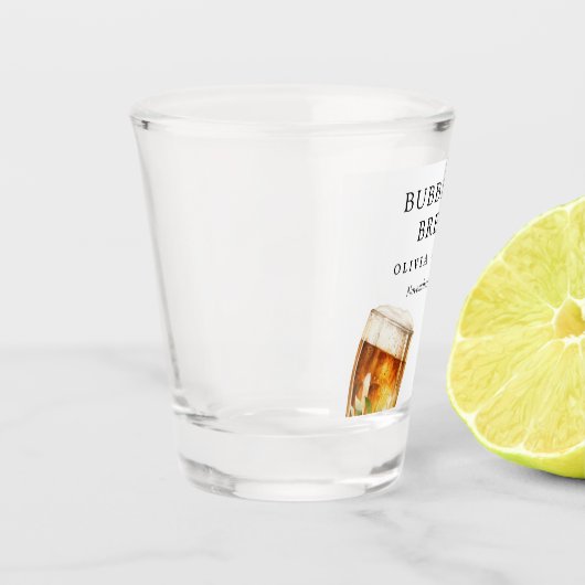 Dusche für Blasen und Brause Schnapsglas (Links)