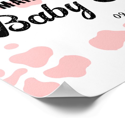 Dusche für das Baby Poster (Ecke)